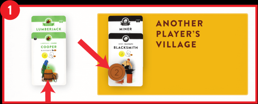 Paying 2 Gold to the other player's Blacksmith